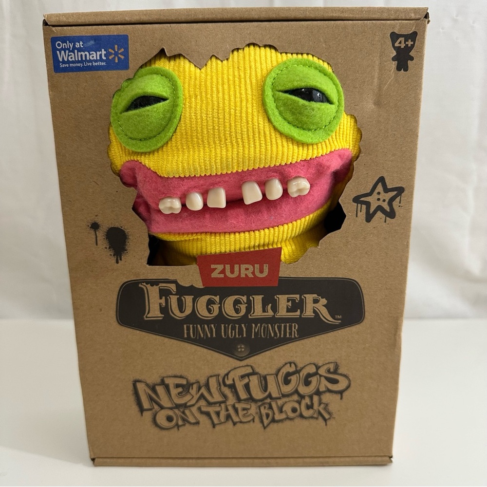 Fuggler Yellow New Fuggs on the Block Plush Funny Ugly Monster